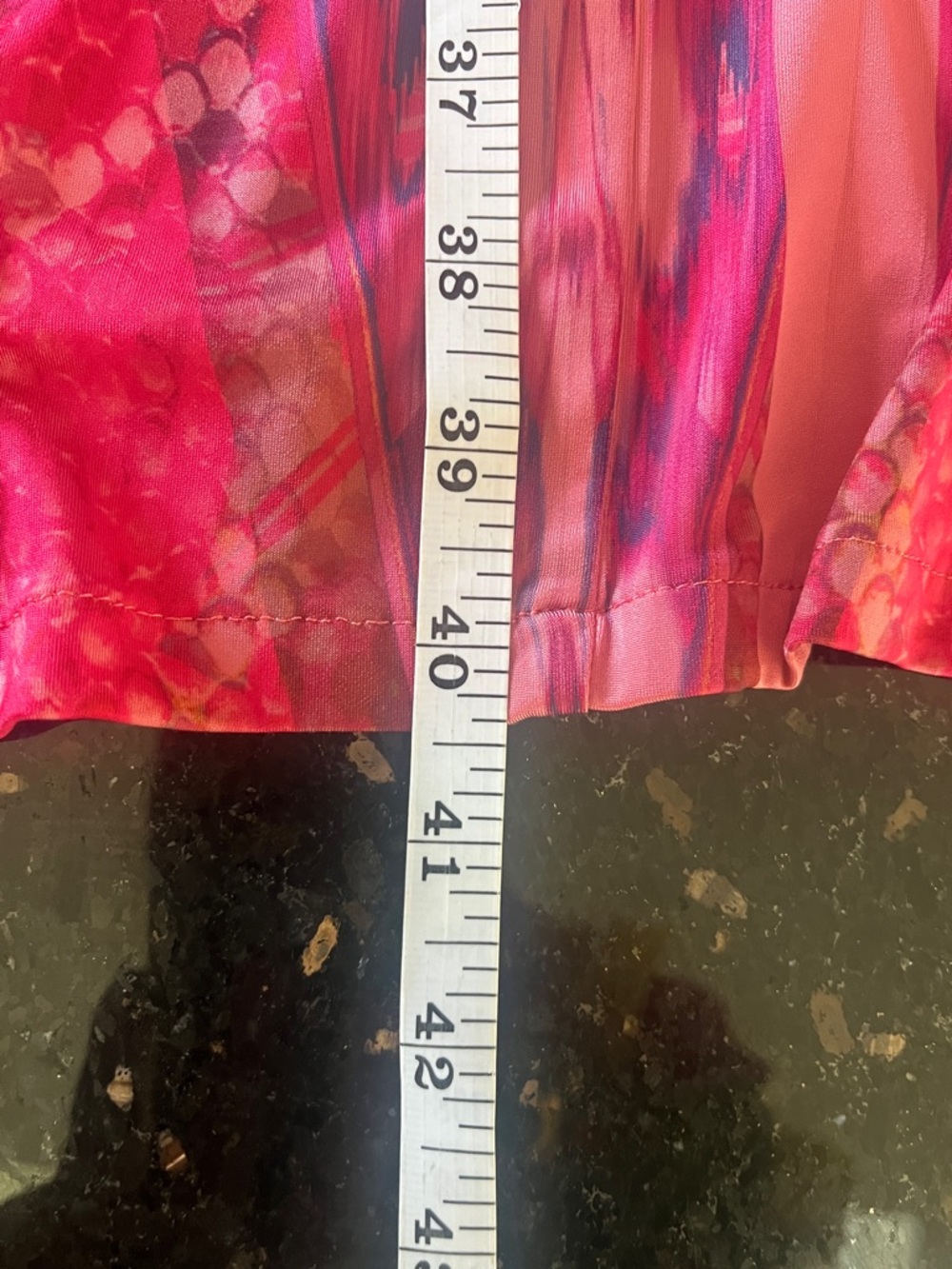 One World Vibrant Pink Patterned Flowy Midi Dress - Picture 8 of 8